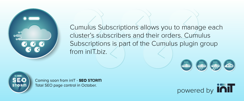 Cumulus Subscriptions banner